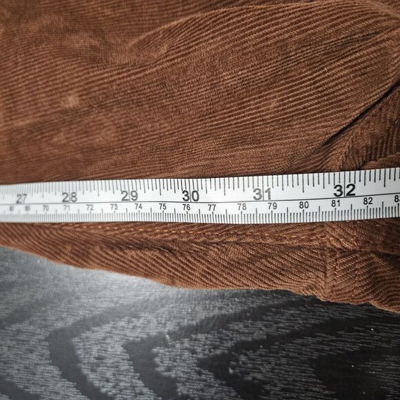 NWT GAP Women's Brown Corduroy 70s Flare High Rise Jeans Size 35/20R MSRP $79.95 - Picture 8 of 8